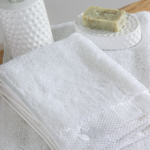Organik Banyo Havlu Seti Beyaz