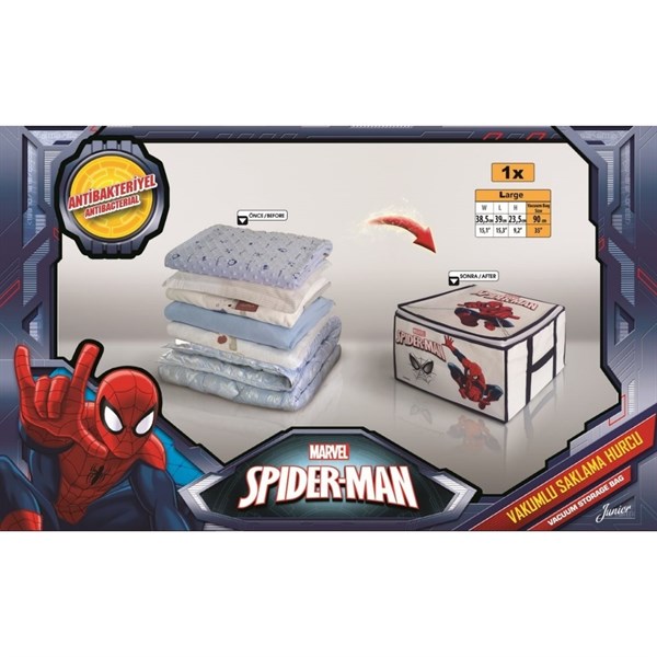 Magic Saver Spider Man Çantalı Vakumlu Hurç