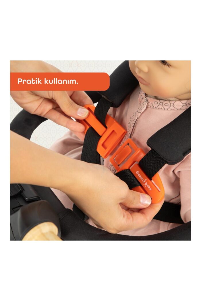 gezenbebe bebek emniyet kemer klipsi orange 8683735961253 GZNBEBE.4084 5