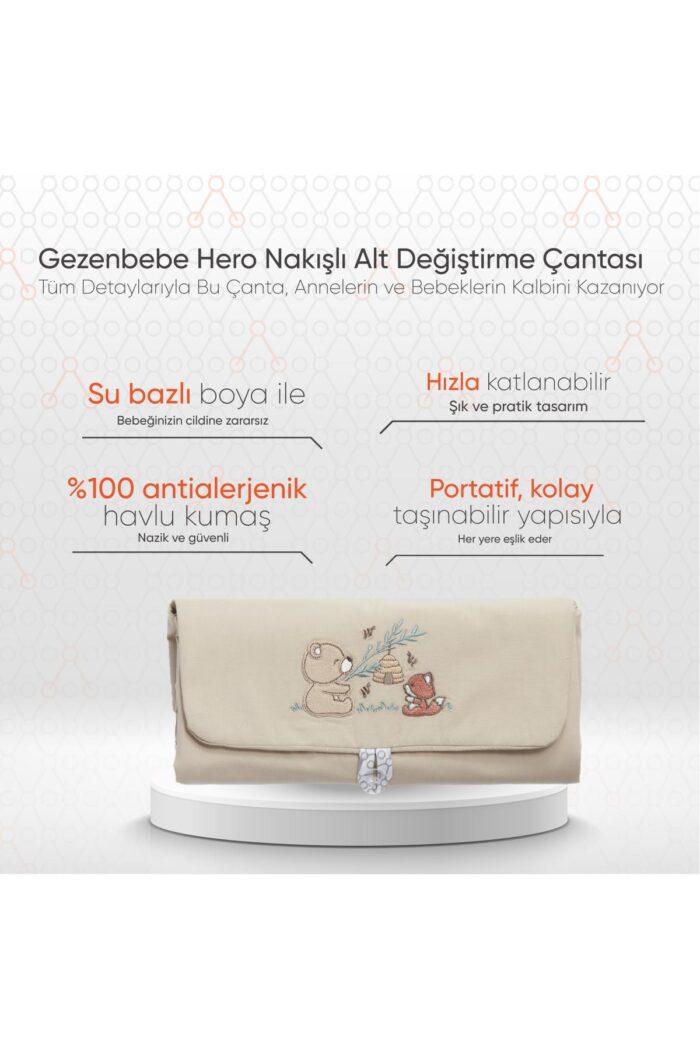 gezenbebe hero nakisli alt degistirme cantasi teddy 8683735962304 GZNBEBE.4071 2